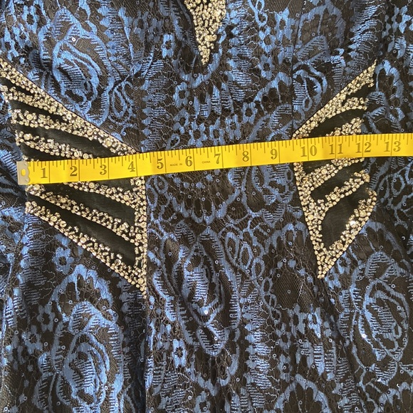 Women's V Neck Long Formal Evening Dress Size-2 - Picture 12 of 14